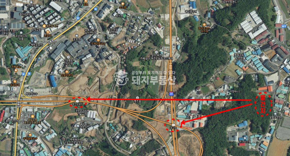 경기 고양일산동구 설문동 ic인접, 창고부지, 건축허가득,토목공사완료,분할매매 가능 매매 매물번호 10861 사진 1