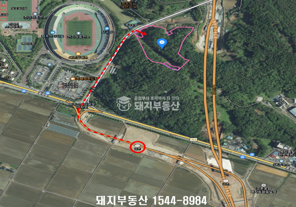 경기 파주시 금릉동 급매,4차선도로접,위치굿, 6202p,시세대비 매가저렴,금촌ic인접 매매 매물번호 11175 사진 1
